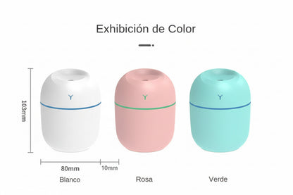 Humidificador ultrasónico portátil USB Aroma Difusor de aceite esencial LED